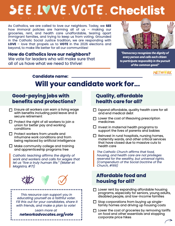 See. Love. Vote. Checklist 2026